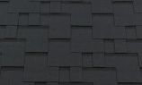 Гибкая черепица RoofShield коллекция премиум нарезка модерн цвет бархатно-черный