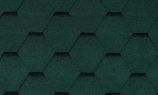 Гибкая черепица RoofShield коллекция Фемили Лайт нарезка стандарт цвет зеленый с оттенением