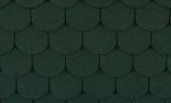 Гибкая черепица RoofShield коллекция Фемили Лайт нарезка готик цвет зеленый