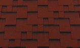 Гибкая черепица RoofShield коллекция классик нарезка модерн цвет красный с оттенением