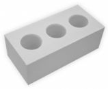 Силикатный кирпич 1,4НФ естественного цвета пустотелый рядовой полуторный М125