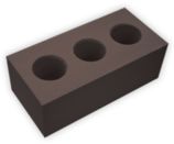 Силикатный кирпич 1,4НФ цвет: горький шоколад пустотелый лицевой полуторный М125