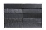 Кирпич керамический Recke 5-32-00-2-00 0,7НФ евро-формат Цвет: черный с металлическими переливами фактурный