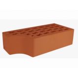 Железногорский кирпич 1,4НФ фасонный КФ-1 вогнутый цвет: красный керамический пустотелый полуторный гладкий М150