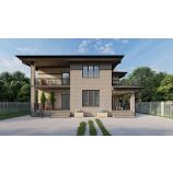 Архитектурный проект двухэтажного дома КР2176-176 м².