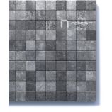 Тротуарная плитка Поревит Коллекция Гладкий колормикс Квадрат 100х100х60 мм, Антрацит