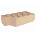 Железногорский кирпич 1,4НФ фасонный КФ-1 вогнутый цвет: темно-коричневый керамический пустотелый полуторный гладкий М150