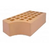 Железногорский кирпич 1,4НФ фасонный КФ-1 вогнутый цвет: слоновая кость керамический пустотелый полуторный гладкий М150