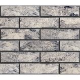 Облицовочный гиперпрессованный кирпич ложковый Цвет: белый мрамор антик Горус