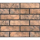 Облицовочный гиперпрессованный кирпич ложковый Цвет: корица мрамор гладкий Горус