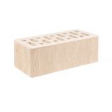 Кирпич керамический лицевой с фаской 1,4 нф полуторный цвет: белый фактура 