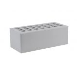 Кирпич керамический лицевой 1,4НФ полуторный цвет: серый гладкий М150 ЖКЗ