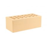 Кирпич керамический лицевой 1,4НФ полуторный цвет:соломенный гладкий М150 ЖКЗ