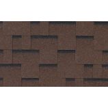 Гибкая черепица RoofShield (Руфшилд) коллекция Фемили Лайт нарезка модерн цвет коричневый с оттенением