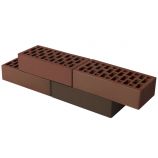 Облицовочный кирпич БРАЕР 1 НФ баварская кладка бордо керамический пустотелый одинарный М150