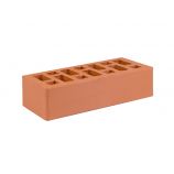 Кирпич керамический лицевой с фаской 1 нф одинарный цвет: красный гладкий М150 Старый Оскол