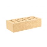 Кирпич керамический лицевой 1 нф одинарный цвет: соломенный фактура 