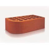 Железногорский кирпич 1НФ фасонный КФ-2 выпуклый цвет: соломенный керамический пустотелый одинарный гладкий М150