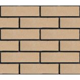 Облицовочный гиперпрессованный кирпич ложковый Цвет: миндаль гладкий Горус