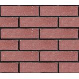 Облицовочный гиперпрессованный кирпич ложковый Цвет: бордо гладкий Горус