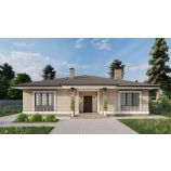 Архитектурный проект одноэтажного дома КР1152-152 м²