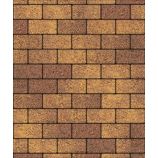 Тротуарная плитка Поревит Коллекция Гладкий колормикс Прямоугольник 200х100х40 мм, Осень