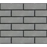 Облицовочный гиперпрессованный кирпич ложковый Цвет: алюминий гладкий Горус