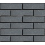 Облицовочный гиперпрессованный кирпич ложковый Цвет: графит гладкий Горус
