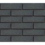 Облицовочный гиперпрессованный кирпич ложковый Цвет: антрацит гладкий Горус