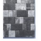 Тротуарная плитка Поревит Коллекция Гладкий колормикс Старый город, 60 мм, Антрацит