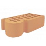 Железногорский кирпич 1НФ фасонный КФ-3  цвет: соломенный керамический пустотелый одинарный гладкий М150