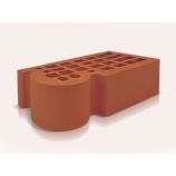 Железногорский кирпич 1,4НФ фасонный КФ-3, цвет: темно-коричневый керамический пустотелый полуторный гладкий М150