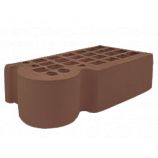 Железногорский кирпич 1,4НФ фасонный КФ-3  цвет: слоновая кость керамический пустотелый полуторный гладкий М150