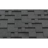 Гибкая черепица RoofShield коллекция премиум нарезка модерн цвет серый с оттенением