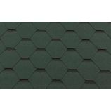 Гибкая черепица RoofShield (Руфшилд) коллекция классик нарезка стандарт цвет зеленый с оттенением