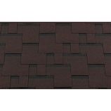 Гибкая черепица RoofShield коллекция премиум нарезка модерн цвет каштан