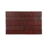 Кирпич керамический Recke 5-92-00-2-00. Цвет: бордо с переливами фактурный