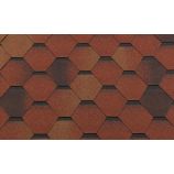 Гибкая черепица RoofShield (Руфшилд) коллекция классик нарезка стандарт цвет красно-коричневый