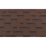 Гибкая черепица RoofShield коллекция классик нарезка модерн цвет коричневый с оттенением