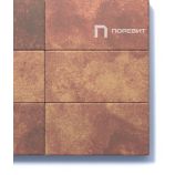 Тротуарная плитка Поревит Коллекция Гладкий колормикс Прямоугольник 200х100х80 мм, гранит, Осень