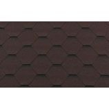 Гибкая черепица RoofShield (Руфшилд) коллекция премиум нарезка стандарт цвет коричневый с оттенением