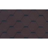 Гибкая черепица RoofShield (Руфшилд) коллекция Фемили Лайт нарезка стандарт цвет коричневый с оттенением