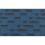 Гибкая черепица RoofShield (Руфшилд) коллекция классик нарезка модерн цвет синий ПОД ЗАКАЗ