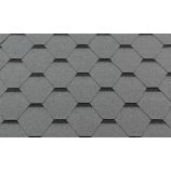 Гибкая черепица RoofShield (Руфшилд) коллекция премиум нарезка стандарт цвет серый