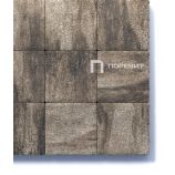 Тротуарная плитка Поревит Коллекция Гранит колормикс Квадрат 300х300х80 мм, гранит, Старый замок