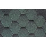 Гибкая черепица RoofShield (Руфшилд) коллекция Фемили Эко Лайт нарезка стандарт цвет зеленый с оттенением