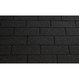 Гибкая черепица RoofShield (Руфшилд) коллекция Фемили Эко Лайт нарезка американ цвет графитно-черный