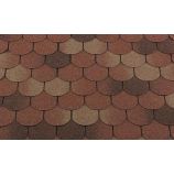 Гибкая черепица RoofShield (Руфшилд) коллекция Фемили Лайт нарезка готик цвет терракота