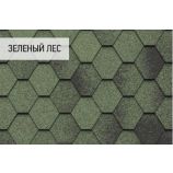 Гибкая черепица Icopal (Икопал) коллекция Плано антик цвет: Зеленый лес