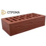 Облицовочный керамический кирпич бордо рустик 1НФ Строма